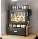 Organizador de bancada com portas de 3 níveis